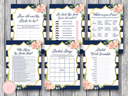 Bridal Shower Games Printable Printabell Express