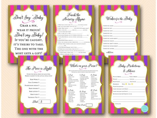 Baby Shower Games Printable – Printabell • Express