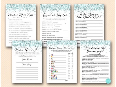 Printable Bridal Shower Games, Bachelorette | Printabell • Express