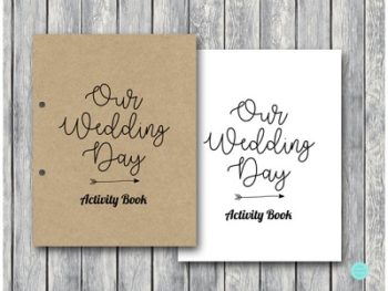 DOWNLOAD Kraft Wedding Kids Activity Book and Coloring