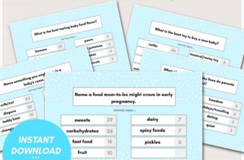 boy baby shower family feud printable game