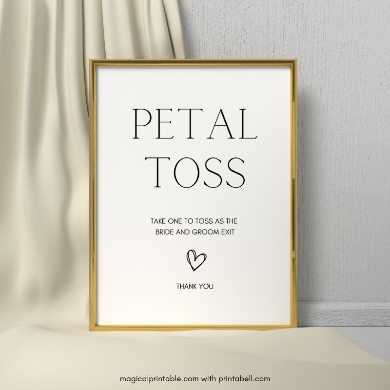 modern minimalist wedding signs 