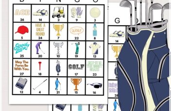 Printable Golf Bingo Cards