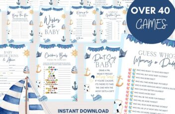 sailboat baby shower games printable