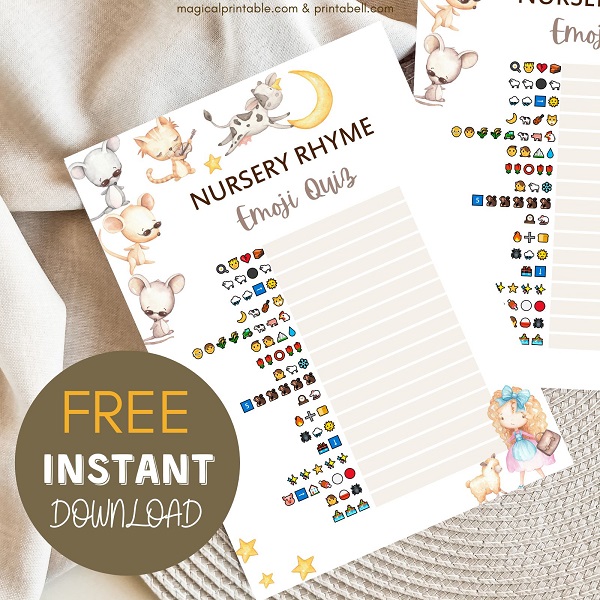 Nursery rhyme emoji quiz best sale