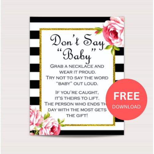 FREE Black Stripes Dont say Baby