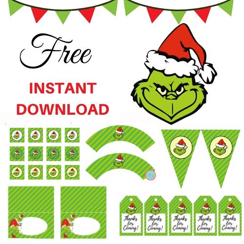 FREE The Grinch Christmas Party Printable