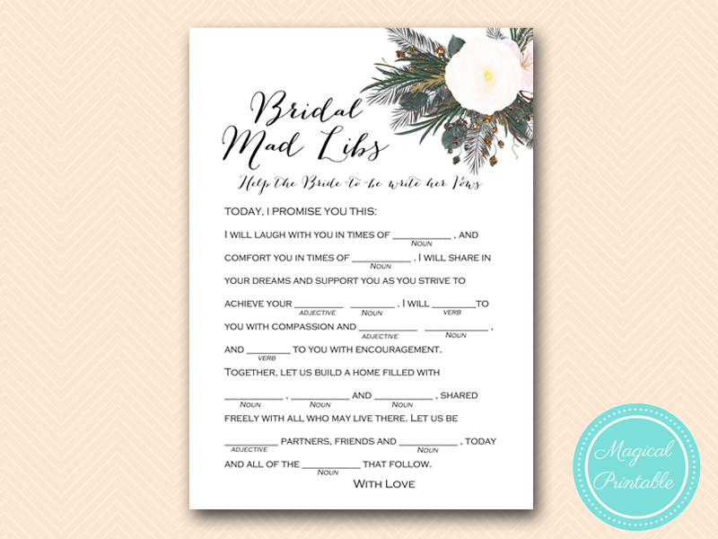 White Flower Bridal Shower Games – Printabell • Express