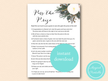 White Flower Bridal Shower Games – Printabell • Express