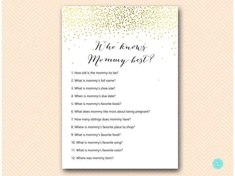 Gold Baby Shower Game Package – Printabell • Express