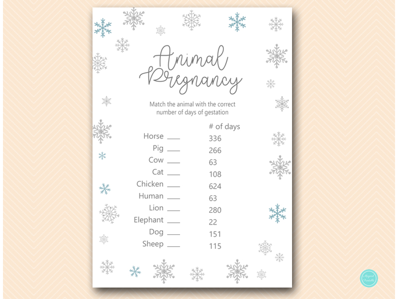 Winter Wonderland Glitter Baby Shower Game Package – Printabell • Express