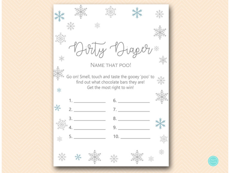 Winter Wonderland Glitter Baby Shower Game Package – Printabell • Express