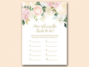 Pink and Blush Bridal Shower Game Package – Printabell • Express