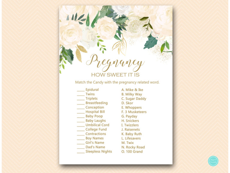 Blush Floral Baby Shower Games Package – Printabell • Express