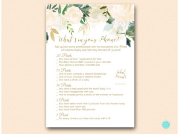 Blush Floral Baby Shower Games Package – Printabell • Express