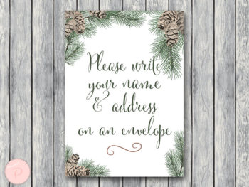 Pinecone Table Decoration Signs Downloads – Printabell • Express