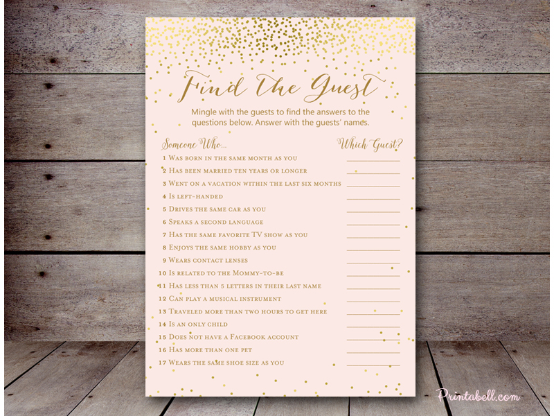 Pink and Gold Baby Shower Package – Printabell • Express