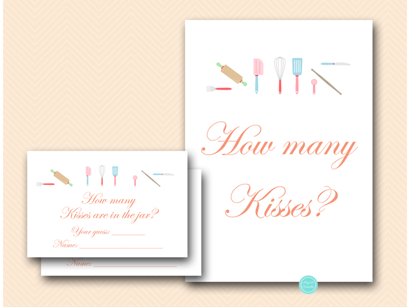 Kitchen Bridal Shower Games Package Printabell • Express