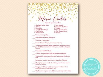 Burgundy Bridal Shower Games – Printabell • Express