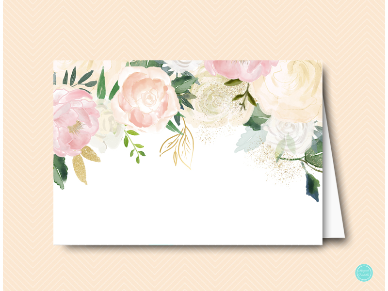 Pink Blush and Bluff Floral Decoration and Signs – Printabell • Express