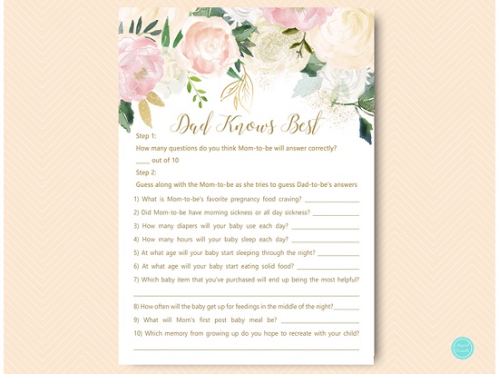 Blush Pink Baby Shower Games x 2 – Printabell • Express