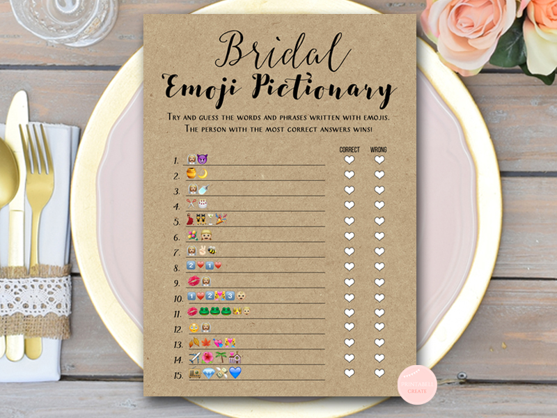 Rustic Bridal Shower Games – Mega Pack – Printabell • Express