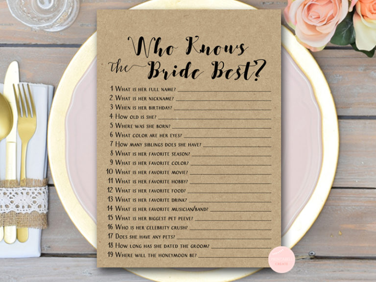 SALE! Rustic Bridal Shower Games – Mega Pack – Printabell • Express