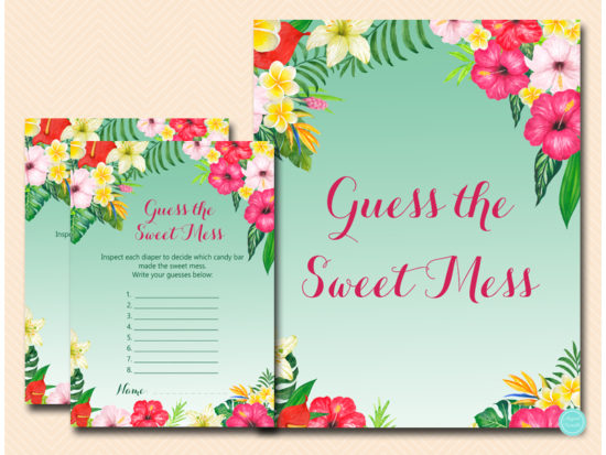 tlc650-guess-the-sweet-mess-card-luau-hawaiian-baby-shower-game