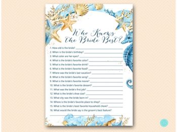 Beach Who Knows Bride Best – Printabell • Express