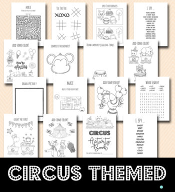 Circus Coloring and Activities book Pages – Printabell • Express