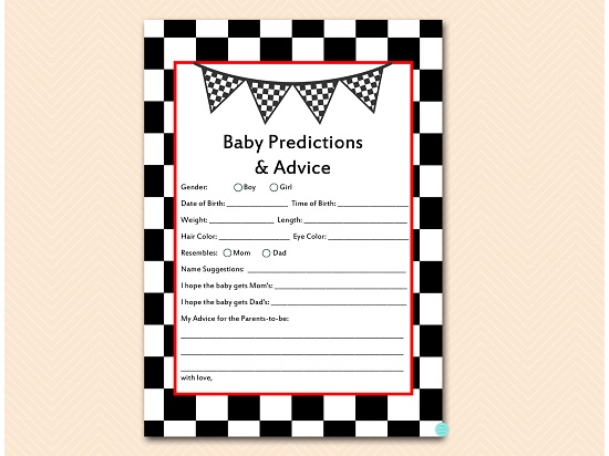 tlc113-prediction-and-advice-cards-checkered-racing-car-baby-shower-game