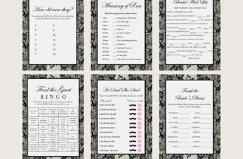 black-lace-bridal-shower-games