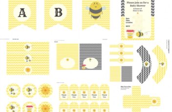 Free Bee Baby Shower Printable