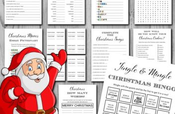 Black-and-White-Christmas-Party-Games-Bundle-Download