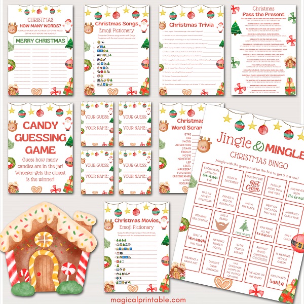17 Printable Christmas Games Bundle – Printabell • Express