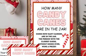 Christmas Candy Guessing Game Printable