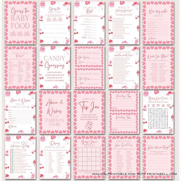 Valentines Baby Shower Games