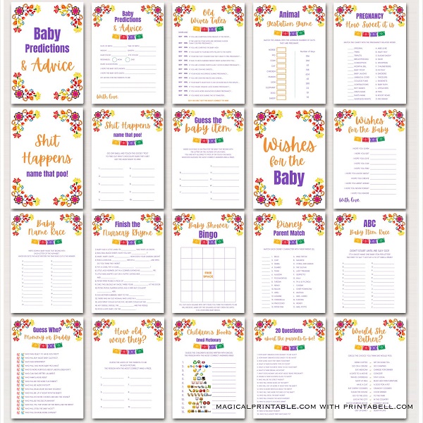 Cinco De Mayo Baby Shower Games - Fiesta baby shower games