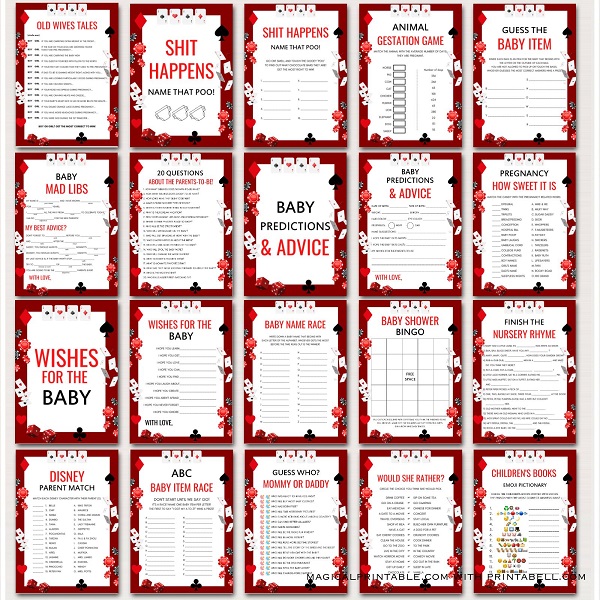 ace baby shower games