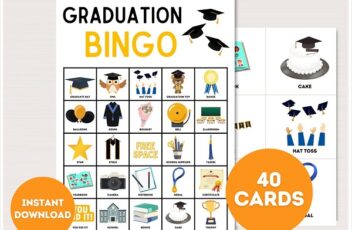 printable graduation bingo cards