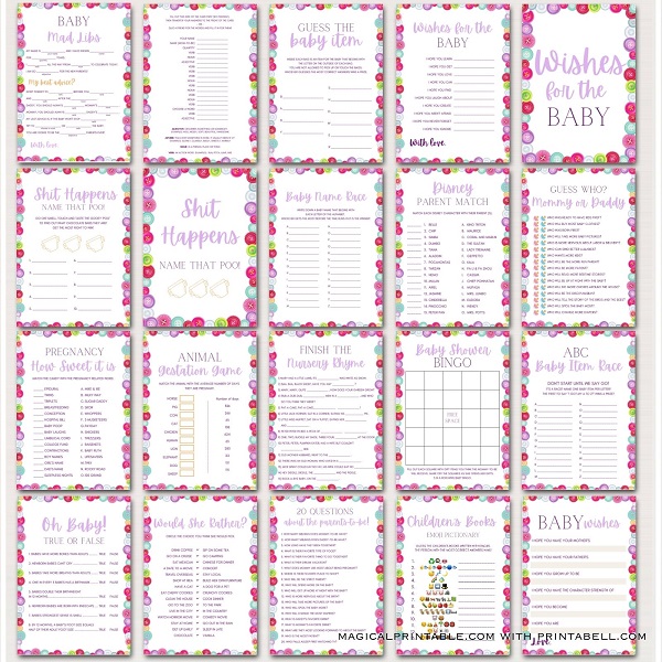 sew cute baby shower games