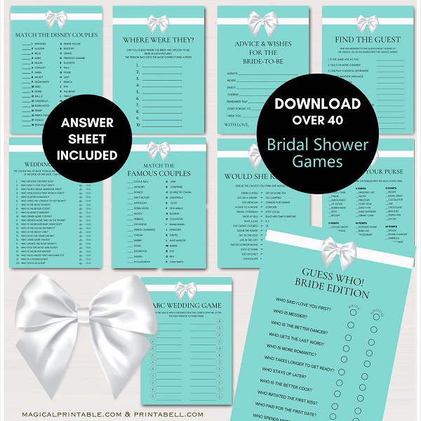 tiffany-themed-bridal-shower-games-package