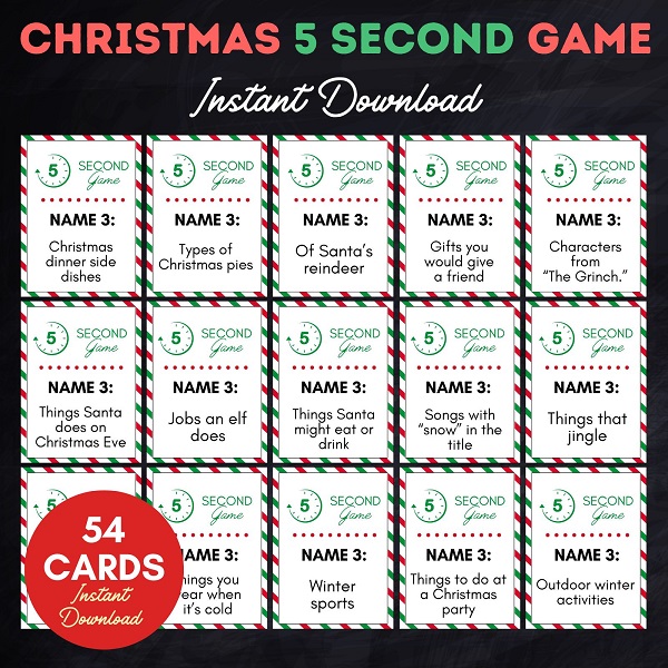 Christmas 5 Second Game