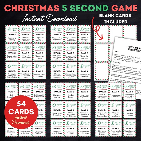 Printable Christmas Game