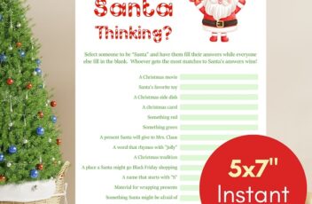 whats santa thinking game