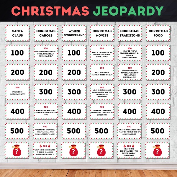 Christmas Jeopardy Game