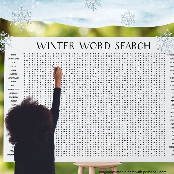 Giant Winter Word Search