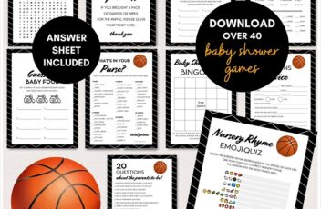 basketball baby shower games