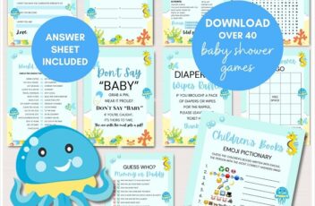 under the sea baby shower games