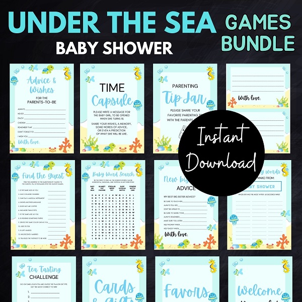 under the sea table signs